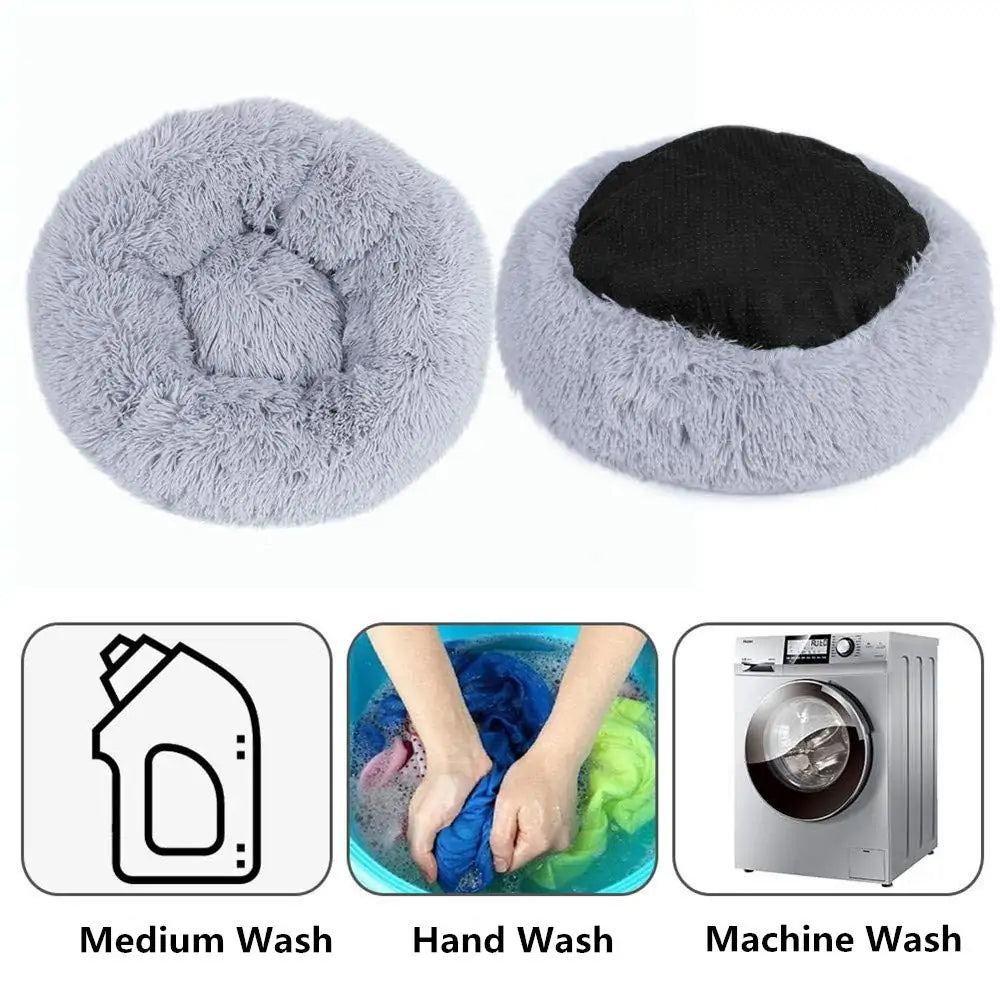 Luxe Plush Donut Cuddler: Ultimate Comfort Pet Bed