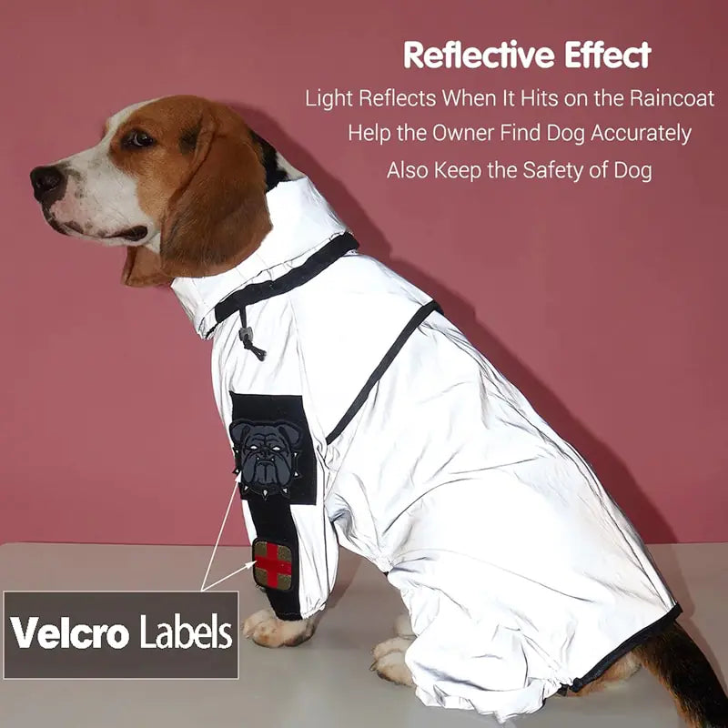 Hi-Reflective Safety Dog Raincoat