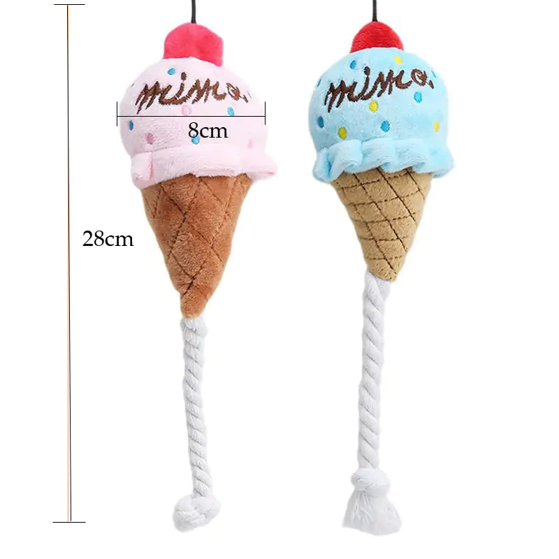 Ice Cream Fun Interactive Chew Toy for Dogs & Cats